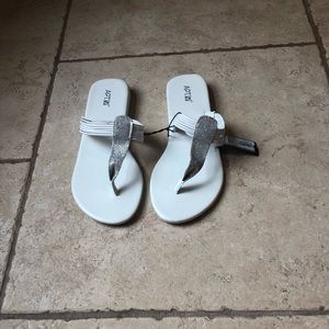 Women’s white sandals